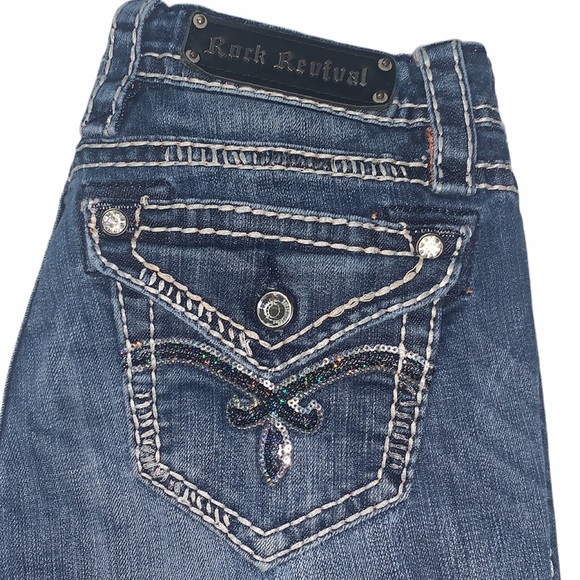 Rock Revival Denim - Rock Revival 28 Luna Easy Boot Jeans sequin